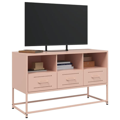 vidaXL TV Cabinet Pink 100.5x39x60.5 cm Steel 4