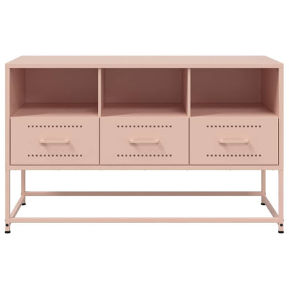 vidaXL TV Cabinet Pink 100.5x39x60.5 cm Steel 6