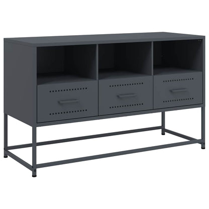 vidaXL TV Cabinet Anthracite 100.5x39x60.5 cm Steel 2