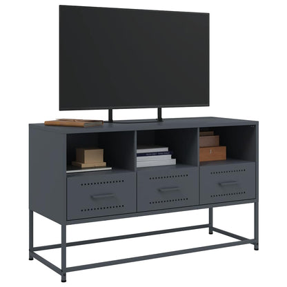 vidaXL TV Cabinet Anthracite 100.5x39x60.5 cm Steel 4