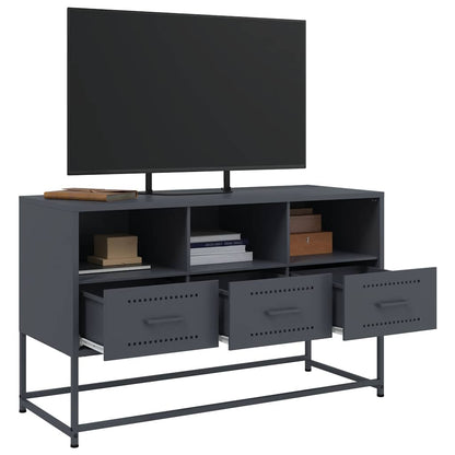 vidaXL TV Cabinet Anthracite 100.5x39x60.5 cm Steel 5