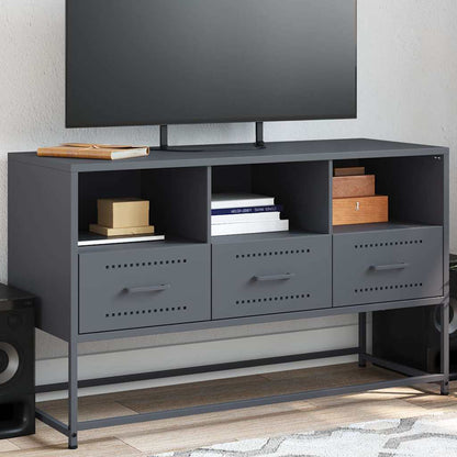 vidaXL TV Cabinet Anthracite 100.5x39x60.5 cm Steel 1