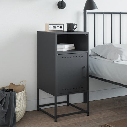 vidaXL Bedside Cabinet Anthracite 36x39x78 cm Steel 3