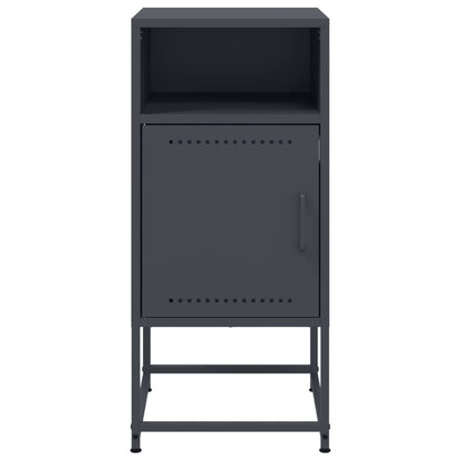 vidaXL Bedside Cabinet Anthracite 36x39x78 cm Steel 6