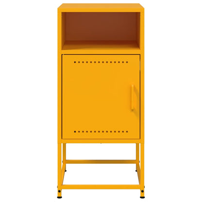 vidaXL Bedside Cabinets 2 pcs Mustard Yellow 36x39x78 cm Steel 6