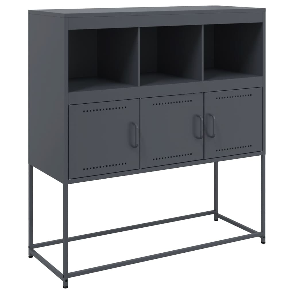 vidaXL Sideboard Anthracite 100.5x39x107 cm Steel 2