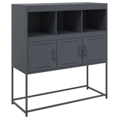 vidaXL Sideboard Anthracite 100.5x39x107 cm Steel 2