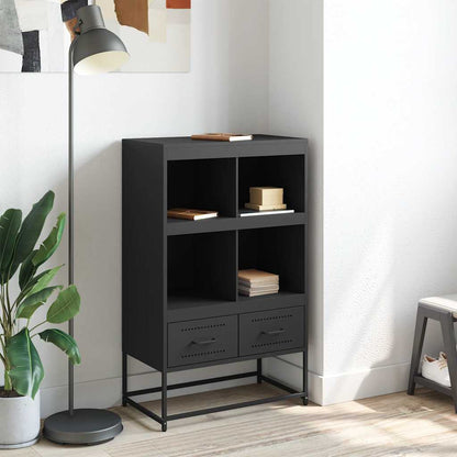 vidaXL Highboard Black 68.5x39x111.5 cm Steel 3