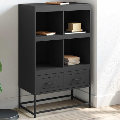 vidaXL Highboard Black 68.5x39x111.5 cm Steel 1