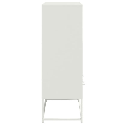 vidaXL Highboard White 68.5x39x111.5 cm Steel 6
