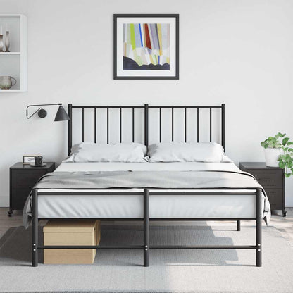 vidaXL Bedside Cabinets 2 pcs Black 36x39x43.5 cm Steel 3