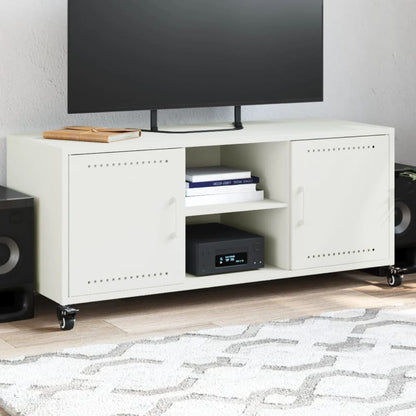 TV Cabinet 100,5x39x43,5 cm Steel White