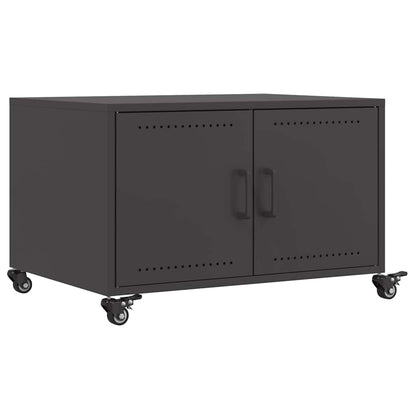 vidaXL Coffee Table Black 68x50x43.5 cm Steel 2