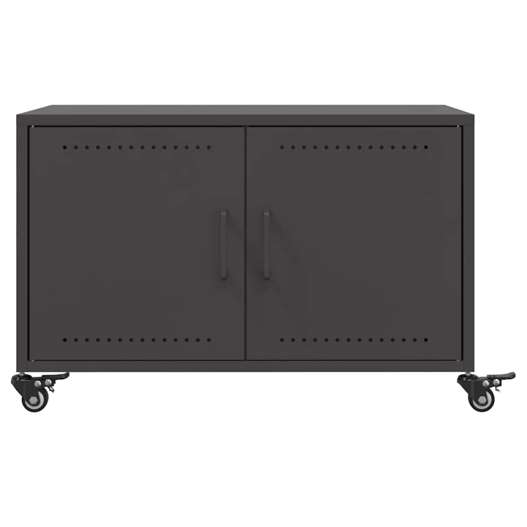 vidaXL Coffee Table Black 68x50x43.5 cm Steel 6