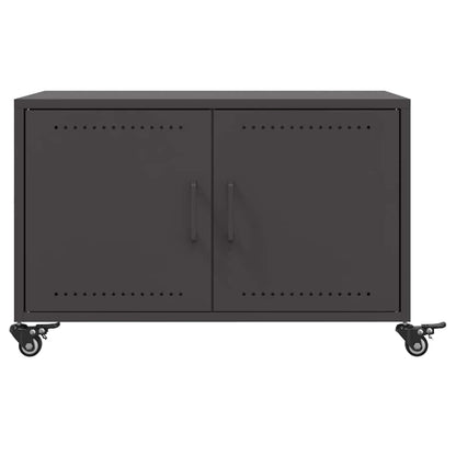 vidaXL Coffee Table Black 68x50x43.5 cm Steel 6