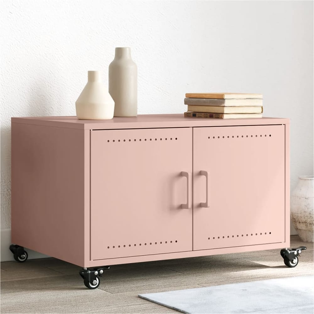 Coffee Table 68x50x43,5 cm Steel Pink