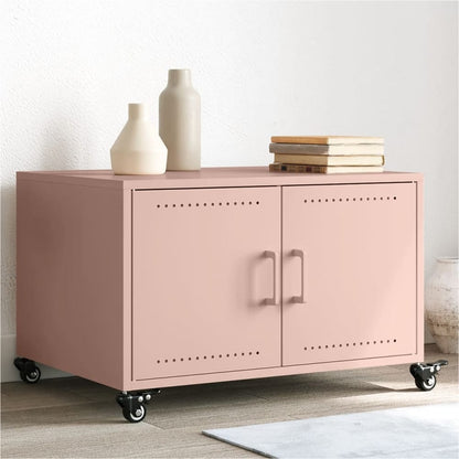 Coffee Table 68x50x43,5 cm Steel Pink