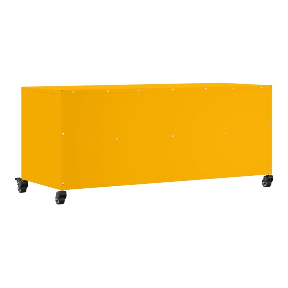 TV Cabinet 100,5x39x43,5 cm Steel Yellow