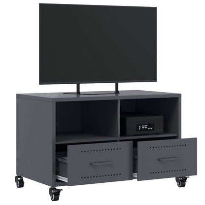 vidaXL TV Cabinet Anthracite 68x39x43.5 cm Steel 5