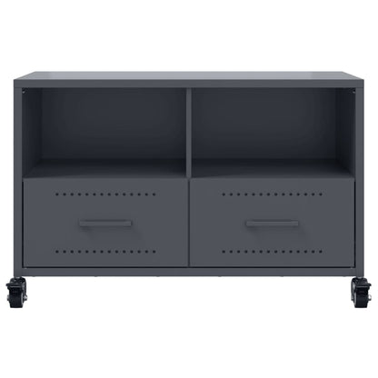 vidaXL TV Cabinet Anthracite 68x39x43.5 cm Steel 6