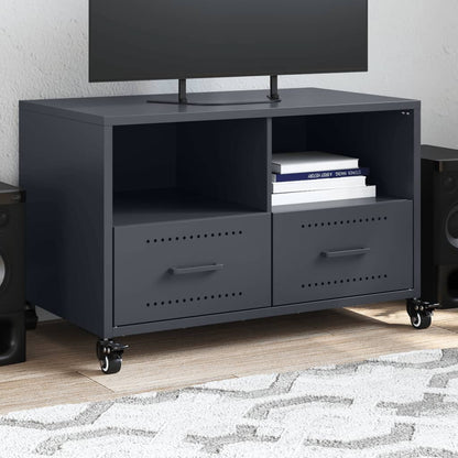 vidaXL TV Cabinet Anthracite 68x39x43.5 cm Steel 1