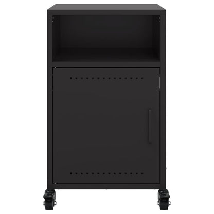 vidaXL Bedside Cabinets 2 pcs Black 36x39x59 cm Steel 5