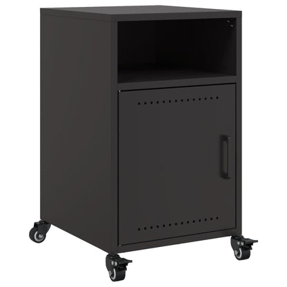 vidaXL Bedside Cabinets 2 pcs Black 36x39x59 cm Steel 6