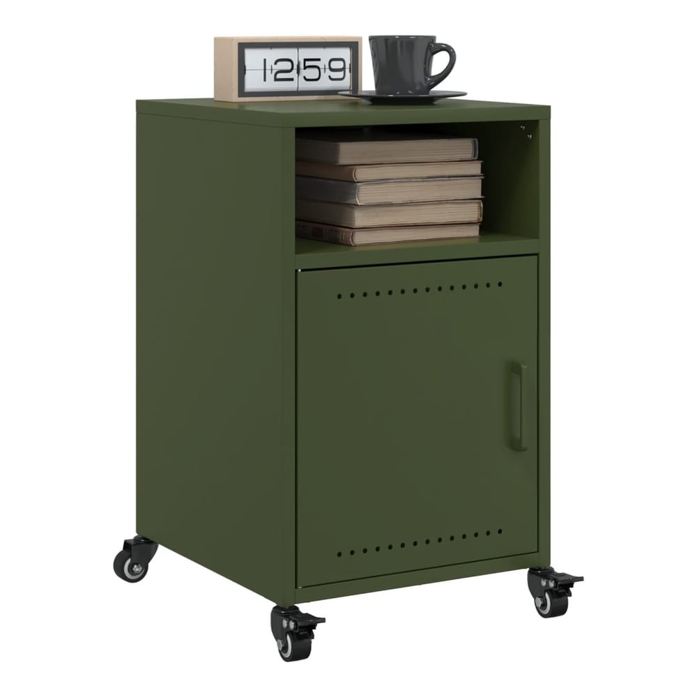 Bedside Cabinets 36x39x59 cm Steel Green