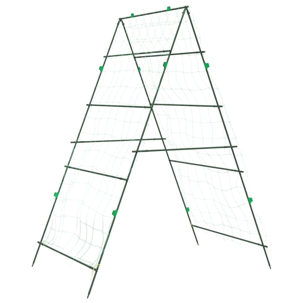 vidaXL Garden Trellis for Climbing Plants A-Frame 99x90x175.5 cm Steel 2