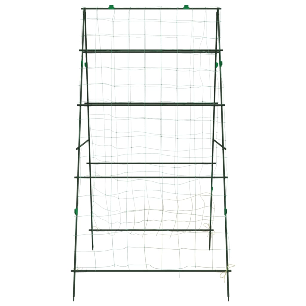 vidaXL Garden Trellis for Climbing Plants A-Frame 99x90x175.5 cm Steel 5
