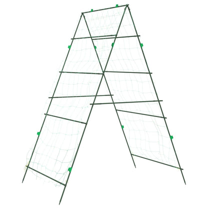 vidaXL Garden Trellis for Climbing Plants A-Frame 99x90x175.5 cm Steel 6