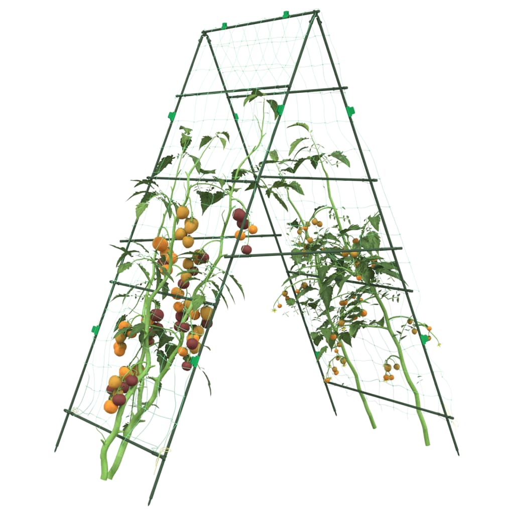 vidaXL Garden Trellis for Climbing Plants A-Frame 99x90x175.5 cm Steel 1