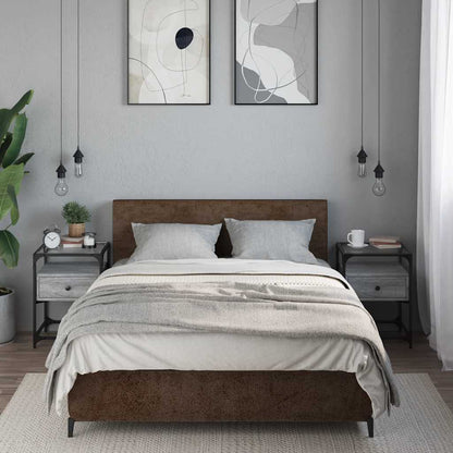 Bedside Cabinets 40x40x55 cm Engineered Wood Grey sonoma 2