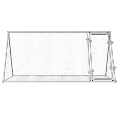 vidaXL Rabbit Hutch Silver 200x105x91 cm Galvanised Steel 5
