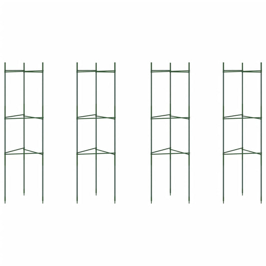 vidaXL Tomato Cages 4 pcs 116 cm Steel and PP 2