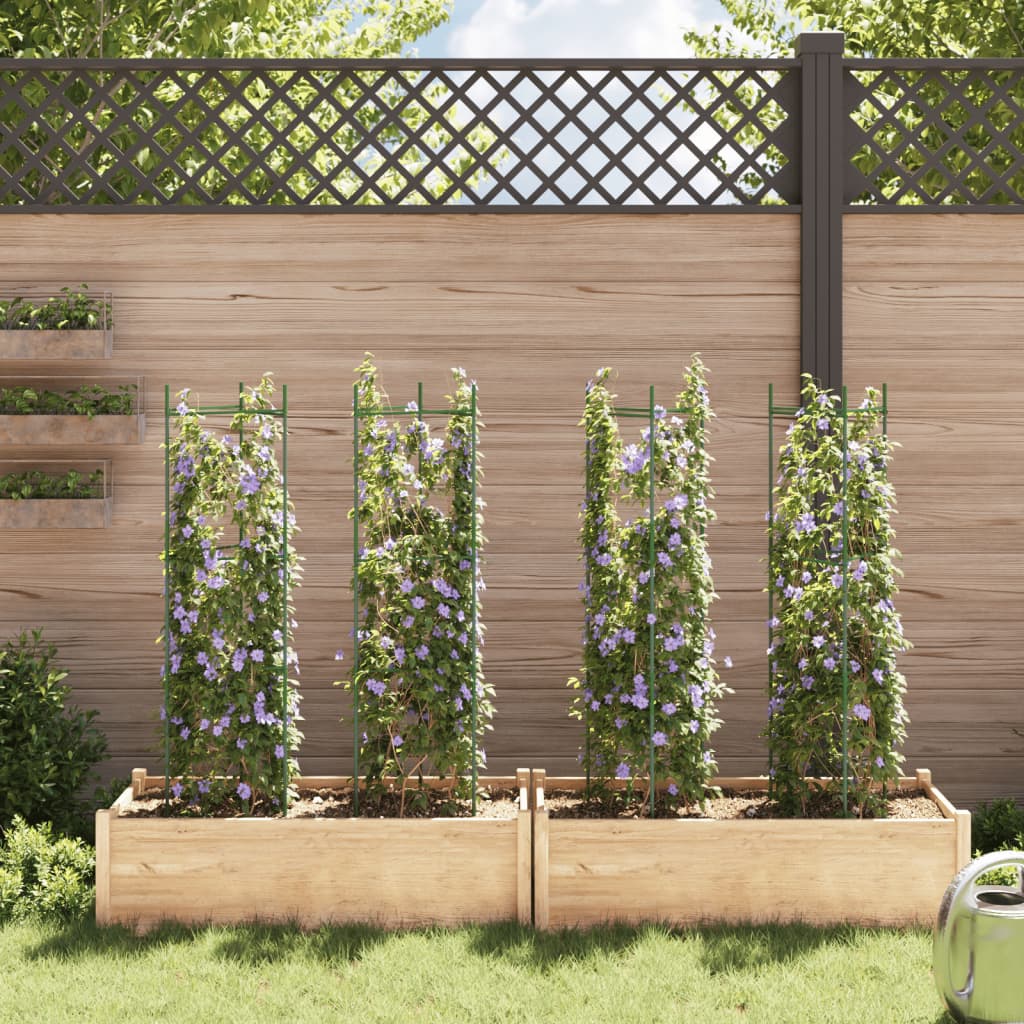 vidaXL Tomato Cages 4 pcs 116 cm Steel and PP 3