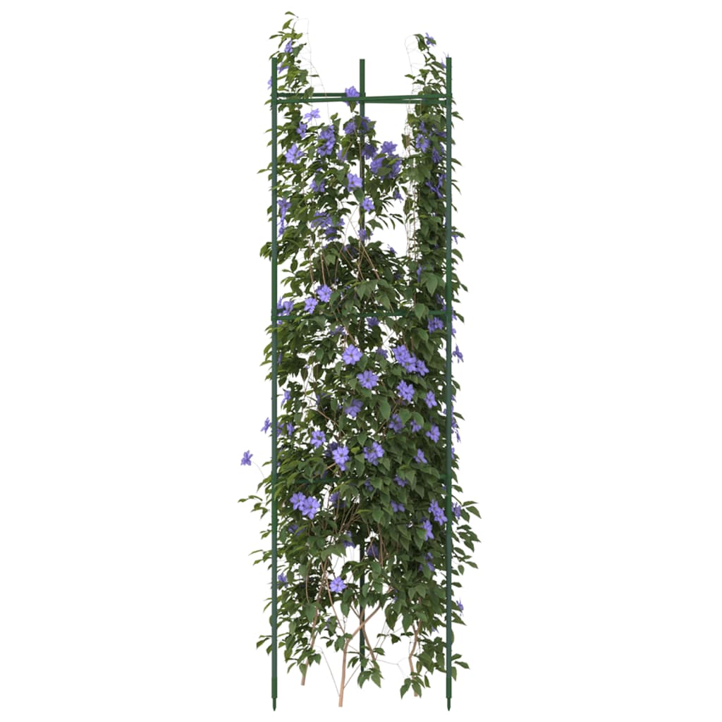 vidaXL Tomato Cages 4 pcs 116 cm Steel and PP 1