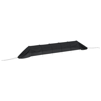 vidaXL Netting Tunnels 2 pcs Black Steel and Polyethylene 4
