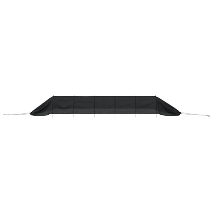 vidaXL Netting Tunnels 2 pcs Black Steel and Polyethylene 5