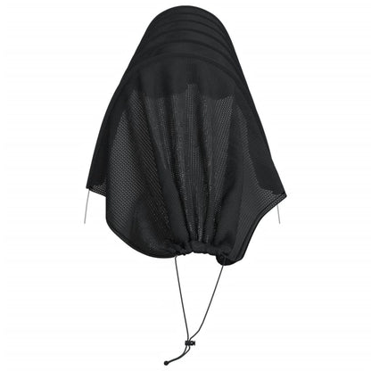 vidaXL Netting Tunnels 2 pcs Black Steel and Polyethylene 6