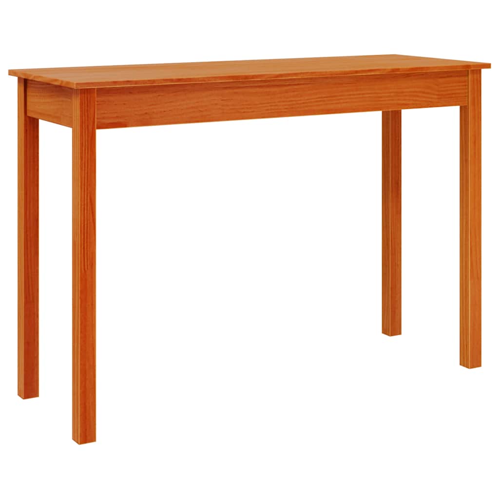 Console Table 80x40x75 cm Solid Wood Pine Wax brown 110 cm