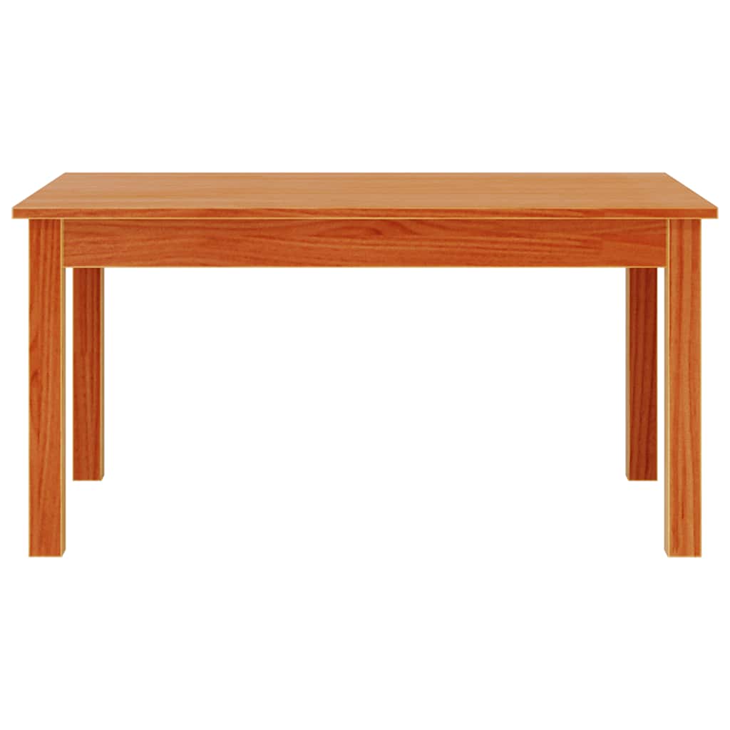 vidaXL Coffee Table Wax Brown 80x50x40 cm Solid Wood Pine 4