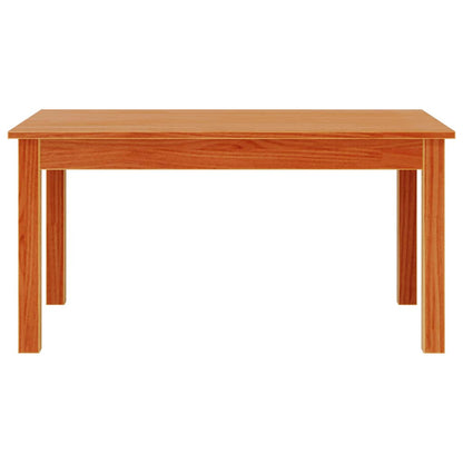 vidaXL Coffee Table Wax Brown 80x50x40 cm Solid Wood Pine 4