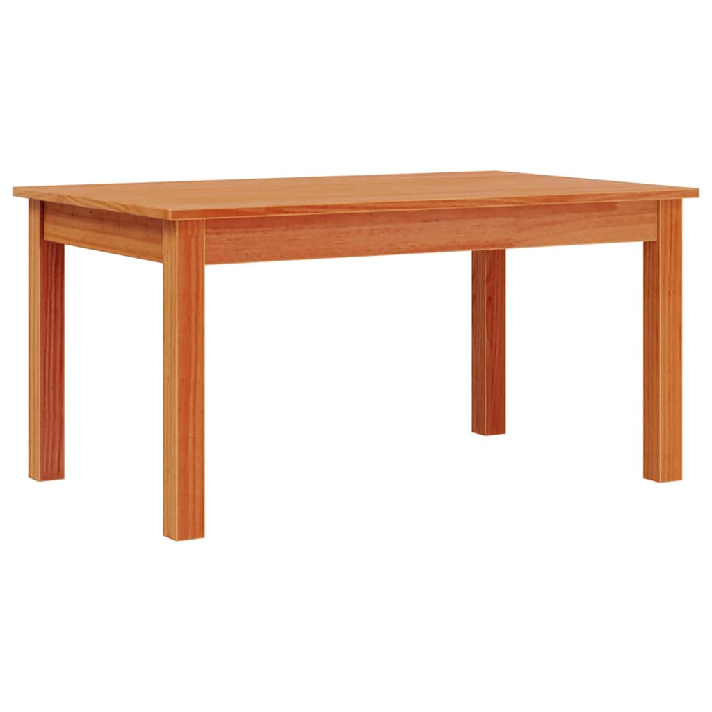 vidaXL Coffee Table Wax Brown 80x50x40 cm Solid Wood Pine 5