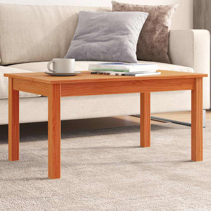 vidaXL Coffee Table Wax Brown 80x50x40 cm Solid Wood Pine 1