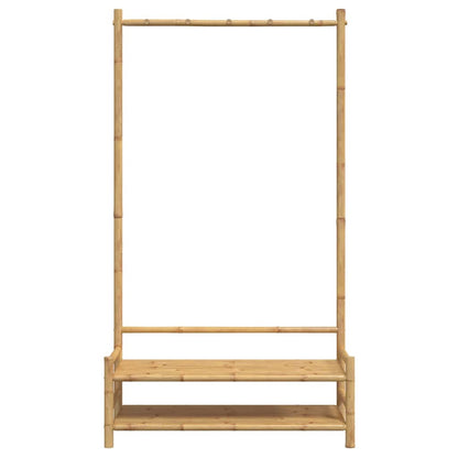 vidaXL Clothes Rack with Shelves 103x40x183 cm Bamboo 5