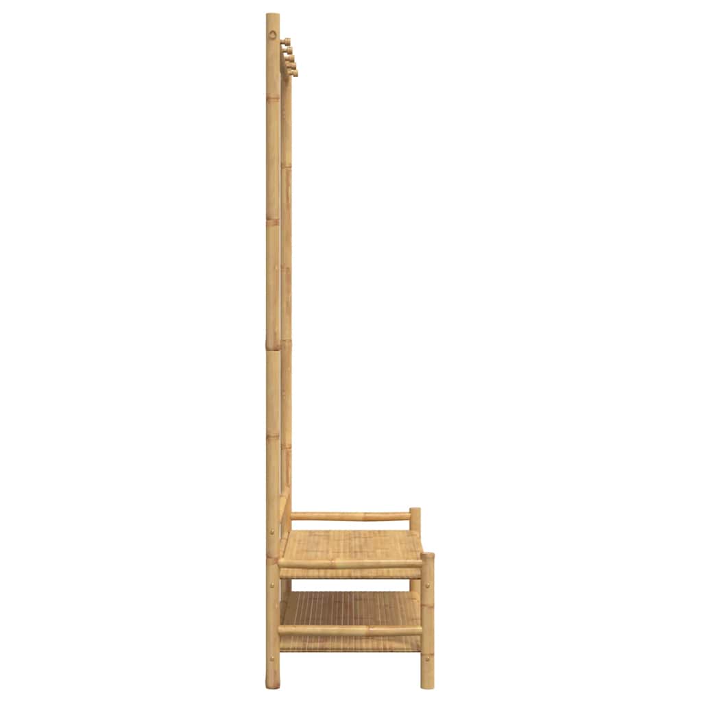 vidaXL Clothes Rack with Shelves 103x40x183 cm Bamboo 6