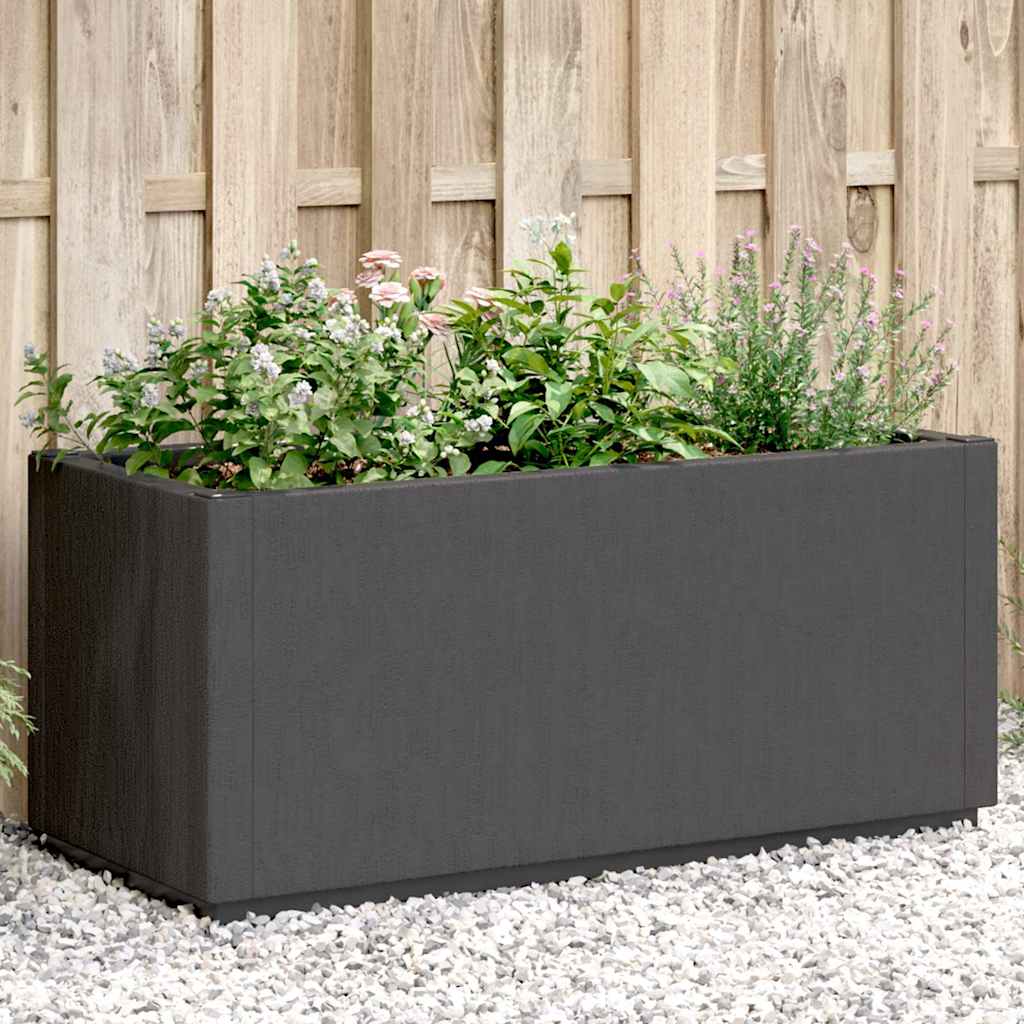 vidaXL Garden Flower Box Dark Grey 1