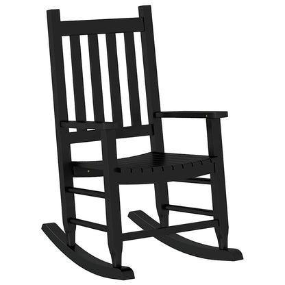 vidaXL Rocking Chair for Children Black Solid Wood Poplar 2