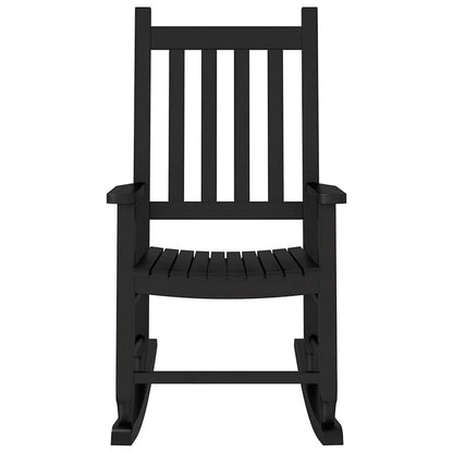 vidaXL Rocking Chair for Children Black Solid Wood Poplar 4